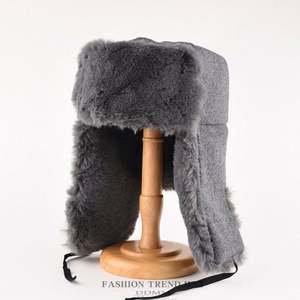 Chapeau d'hiver pour homme, épais et chaud, en coton, style aviateur, avec cache-oreilles, type trapper russe, chapeau de soldat - Product Image 4