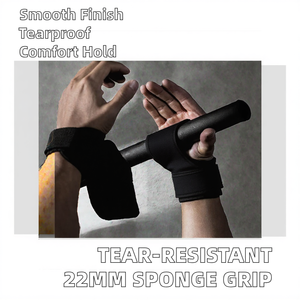 Sangles de levage en cuir lisse résistantes aux déchirures avec poignée en éponge de 22 mm, housse de protection pour équipement de fitness - Product Image 2