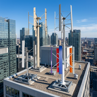 Générateur éolien à axe vertical de type H de 50 kW pour toiture, prix de gros