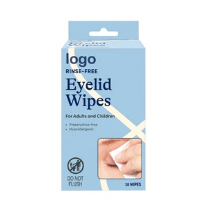 Vệ sinh mí mắt làm sạch khăn lau khử trùng bông Pad tùy chỉnh tái chế Hộp bao bì - Product Image 6