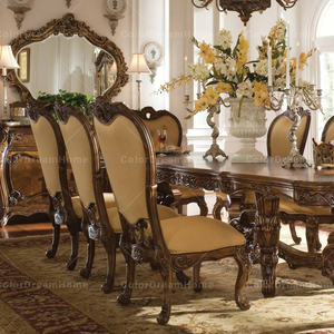 Cấu trúc gỗ cổ điển chạm khắc ăn uống bên ghế Đồ NỘI THẤT PHÒNG ăn theo phong cách Mỹ sang trọng - Product Image 4