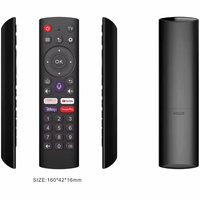 Nouvelle tendance, télécommande intelligente Bluetooth pour téléviseur intelligent Android avec boutons numériques, vente chaude