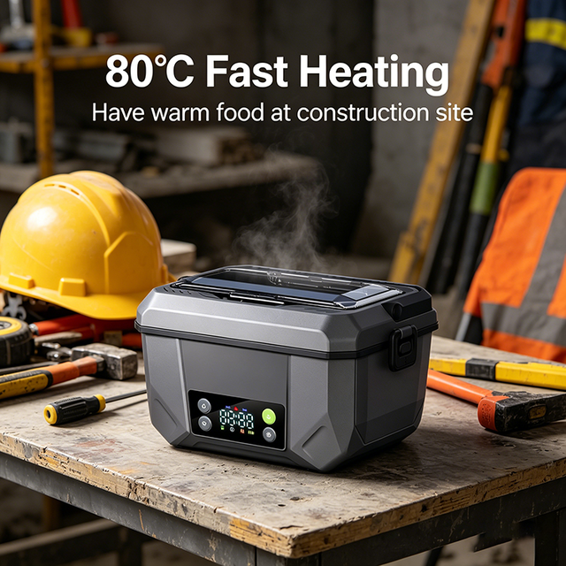 Portable USB Rechargeable Lunch Bento Box Food Warmer Lunch Box Powered Automatic Heating Lunch Box Heated Lunch Box for Travel