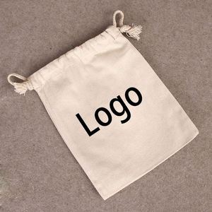 Custom Logo Printed Eco-friendly Canvas Dust Bag Recycled Organic Cotton Drawstring Storage Packing Muslin Pouch Luxury <b>Handbag</b> - Product Image 3