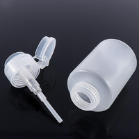 Flacon pompe PP 60 ml (2 oz) vide avec bouchon à clapet, portable, pour tonique facial, démaquillant, impression sérigraphiée 30 mm
