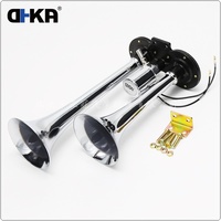 Compresseur d'air miniature en fer 12V 3L 150PSI avec réservoir pour klaxons pneumatiques, compatible universellement avec les camions, les autobus et les voitures AS174+AS032