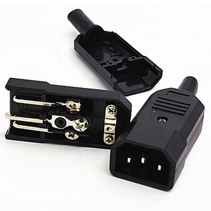 Spina di cablaggio nera IEC320 C13 C14 maschio femmina 10A presa AC 250V <span class=keywords><strong>Online</strong></span> PDU up rewirable connettore di alimentazione spine e prese - Product Image 5