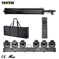 Barre de lumière de scène portable 6-en-1 en gros d'usine avec trépied, effet faisceau laser RGB, contrôle DMX, équipement d'éclairage mobile pour DJ