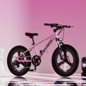 Bicicletta da Montagna per Adolescenti 20 Pollici, Telaio in Lega di Alluminio, Ruota Monoblocco, Doppio Freno a Disco, Forcella Ammortizzata, Comoda per Giovani - Product Image 3