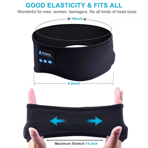 Casque <span class=keywords><strong>audio</strong></span> Bluetooth 6.0 <span class=keywords><strong>pour</strong></span> le sommeil et le sport – <span class=keywords><strong>Bandeau</strong></span> anti-transpiration <span class=keywords><strong>pour</strong></span> activités de plein air et repos - Product Image 4