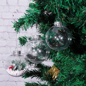 Adornos Navideños de Plástico Transparentes con Lentejuelas <span class=keywords><strong>Doradas</strong></span> y Plateadas, Ecológicos, Hechos a Máquina, de 1 Color, para Colgar en el Hogar, de Fábrica - Product Image 2