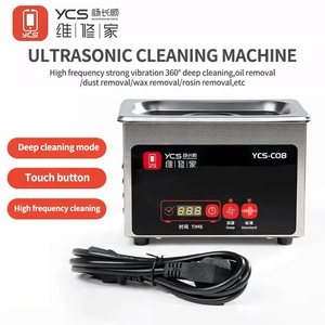 YCS-C08 Portable 0.8L Machine de nettoyage à ultrasons pour téléphone portable caméra carte mère bijoux propre ultrasons appareils ménagers - Product Image 2