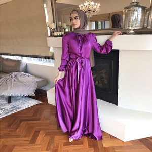 <span class=keywords><strong>Vestido</strong></span> Abaya L-29 Transpirable y Modesto, Largo hasta el Tobillo, <span class=keywords><strong>de</strong></span> Manga Larga, para Mujeres <span class=keywords><strong>Musulmanas</strong></span>, Estilo Dubái Turco, para Ramadán y Eid - Product Image 3