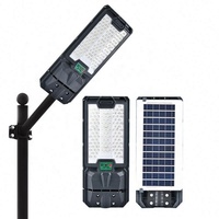 Lampe solaire LED extérieure intégrée IP65 étanche certifiée CE, durée de vie de 50 000 heures, 6000K, dimmable, télécommande