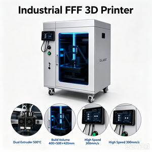 Imprimante 3D industrielle FFF AXIOM3D Blast 2, volume d'impression important 400x500x420mm, haute précision, PEEK/PPS-CF fibre de carbone, nouvelle - Product Image 1
