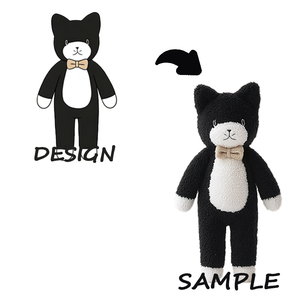 دمية قطيفة مخصصة على شكل قطة مع إمكانية التعديل المجاني - Product Image 1