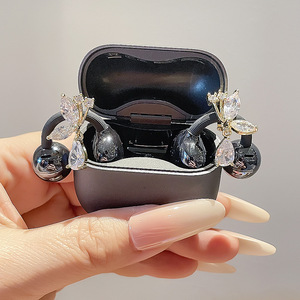 PRE-PROMO Baru Kupu-kupu Simetris Tembaga Buatan Tangan untuk Freeclip 1/2 Generasi Earphone Gesper Berlian Klip Telinga Bluetooth - Product Image 3