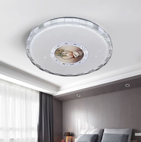 Plafonnier intelligent rond blanc pour chambre à coucher, design moderne, diamètre standard, éclairage domestique