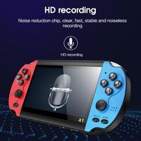 Console de jeu portable rétro X7 avec écran HD de 4,3 pouces, double joystick 8G, console de jeu PSP nostalgique, jeux intégrés