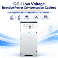 Armoire de compensation de puissance réactive automatique GGJ, appareillage de correction du facteur de puissance basse tension pour la distribution électrique et l'économie d'énergie