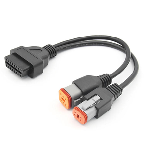 Câble d'extension <span class=keywords><strong>OBD</strong></span> 2 4 broches 6 broches vers 16 broches Adaptateur <span class=keywords><strong>OBD</strong></span> pour Harley Davidson <span class=keywords><strong>Moto</strong></span> Faisceau de câblage 6+4 broches - Product Image 4