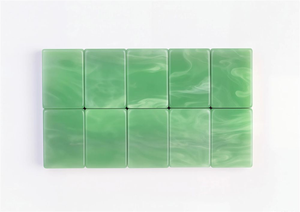 Tuiles de Mahjong Américaines Marbrées Vert Émeraude Premium, Ensemble de 160 Pièces, Design Parasol Coloré, Acrylique 3 Couches pour Club Social - Product Image 3