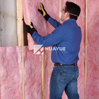 Laine de verre rose USA R11 R13 R15 R20 R21 R30 R38 R49, isolant en fibres de verre pour ossature bois-acier, certifié ASTM
