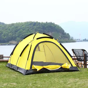 निविड़ अंधकार अल्ट्रालाइट पर्वतारोहण यात्रा 3-4 व्यक्ति तम्बू 4 व्यक्ति तम्बू बाहर डेरा डाले हुए 4 मौसम के लिए टेंट डेरा डाले हुए स्लीपिंग