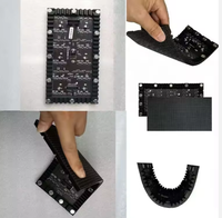 Shenzhen Fabricant Solution unique P2 Panneau LED souple Affichage LED créatif Écran façonnable Pilier pliable Écran LED
