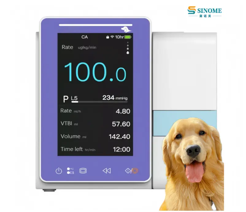 Hoogwaardige 4.3 Inch Tft Touchscreen Veterinaire Infusiepomp Te Koop