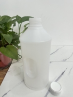Botol Minuman HDPE Bentuk Silinder 2L Custom Blow Molded dengan Cetak UV, Aman untuk Makanan, Tutup Ulir, Wadah Susu, Kemasan Minyak Goreng