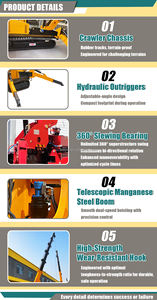 รถเครนไฟฟ้า3ตันแมงมุมเครน10ตันเคลื่อนที่ได้พร้อมแขนยาว - Product Image 4