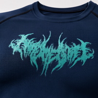 T-shirt de compression pour homme à imprimé 3D, séchage rapide, en polyester, pour le sport et la gym, avec logo métallique, manches courtes, anti-UV