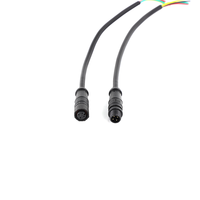 Connecteurs DC étanches pour vélos électriques IP67/IP68, boîtier en cuivre ABS/Nylon, circulaires, femelle et mâle, câble M8, 2-6 pôles, 2A, YRNOVA