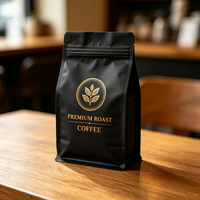 Sacs d'emballage pour café de qualité alimentaire, épais et personnalisés, à huit soudures latérales, en plastique anti-humidité pour grains de café et noix