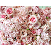 Offre Spéciale soie artificielle mur de fleurs de mariage décoration de toile de fond