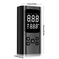 Démarreur portable 14,8 V pour moto/voiture avec compresseur d'air 5,0 L essence/diesel 150 PSI, gonfleur de pneus à arrêt automatique 6000 mAh