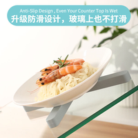 Sous-plat pliable en silicone résistant à la chaleur, support antidérapant pour plats chauds, protection de table de cuisine