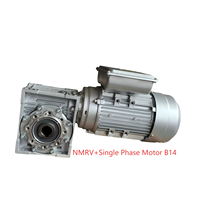 Réducteur à vis sans fin compact 220V robuste et durable, moteur monophasé pour l'automatisation industrielle
