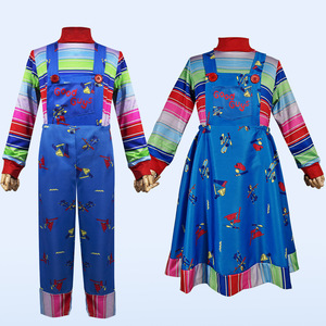 Disfraces de Halloween para niños Adultos <span class=keywords><strong>Chucky</strong></span> Temporada 2 Muñecos fantasmales <span class=keywords><strong>Chucky</strong></span> el <span class=keywords><strong>disfraz</strong></span> de payaso de terror y trajes de fiesta - Product Image 1