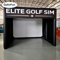 Tente de golf gonflable pour simulateur de golf, idéale pour l'entraînement en extérieur et les événements