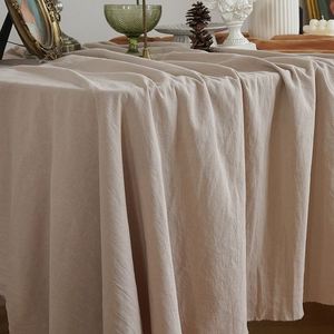 Vintage Solid Color Linen Feel <b>Tablecloth</b> for Dessert Table Outdoor Wedding - Product Image 3