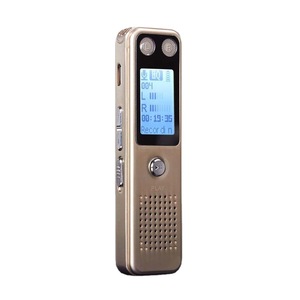 Grabadora de Voz Digital Dorada 805 con Micrófono Estéreo Bidireccional y Reproductor MP3 para Reuniones - Product Image 1