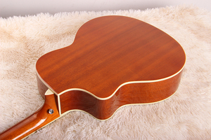 <span class=keywords><strong>Guitarra</strong></span> Acústica Económica de Alta Calidad, Estilo Vintage, Multicolor, Hecha a Mano, Tapa de Madera Maciza de Abeto, Fondo y Lados de Sapele, <span class=keywords><strong>Guitarra</strong></span> Electroacústica - Product Image 5