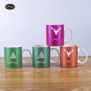 Accessoires de cuisine vente en gros de tasses à thé en porcelaine avec logo personnalisé tasses en céramique bière vin boisson cadeau de café tasse à café de Noël - Product Image 1