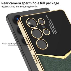 Funda con Patrón de Fibra de Carbono para <span class=keywords><strong>Samsung</strong></span> Galaxy S25 Ultra y Protector Ultrafino Anti-Caídas de Cuero Jazz para S25 (S25p) - Product Image 2