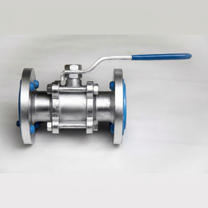 Válvula de Bola de Acero Inoxidable CF8 CF8M de 3 Piezas con Pasaje Completo, de 1 a 6 Pulgadas, con Brida ANSI B16.5 Clase 300 #   Válvula de Control Industrial de Accionamiento por Palanca - Product Image 1