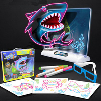 Jouets éducatifs personnalisés pour bébés, jouets créatifs en plastique, tableau de dessin magique DIY pour enfants, 3D, pour enfants, tableau de peinture imperméable