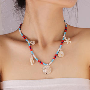 Collar Bohemio con Cuentas de Conchas Marinas, Colgante de Conchas Coloridas para Mujer, Joyería para Fiesta, Cadena para Clavícula, Accesorio de Moda - Product Image 1