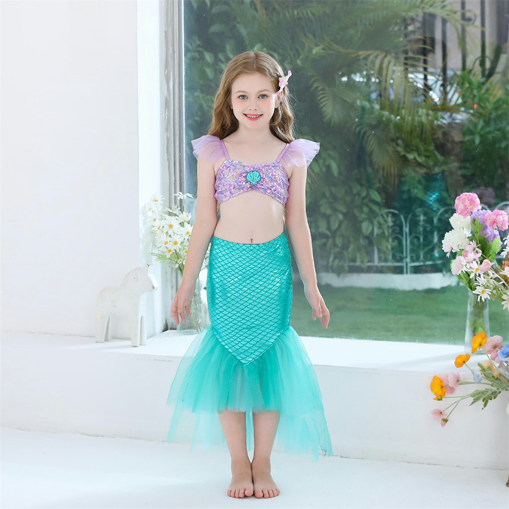 chinese dress ladies Design Summer Baby Kids Girls Plaid Sleeveless Mermaid Embroidery Coll –  MyKids-USA® main image 0